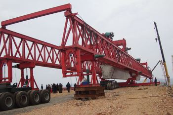 Expressway Double 150 Ton Beam Laucher Crane